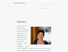 Tablet Screenshot of jenniferperrine.org